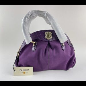 JW Hulme Co AVERY NUBUCK & Amp CROCO EGGPLANT NWT